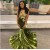 Mermaid Deep V Neck Lace Long Prom Dresses 801151