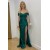 Long Green Off the Shoulder Prom Dresses 801182