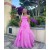 A-Line Strapless Pink Long Prom Dresses 801206