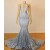 Mermaid Sparkle Halter Lace Long Prom Dresses 801224