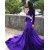 Deep V Neck Long Purple Mermaid Prom Dresses 801288