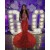 Long Red Mermaid Sequins Lace Prom Dresses 801303