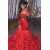 Mermaid Two Pieces Lace Long Prom Dresses 801305