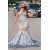 Mermaid Silver Lace Long Prom Dresses 801337