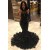 Mermaid Long Black Lace Backless Prom Dresses 801339