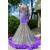 Mermaid Long Purple Sparkle Prom Dresses 801396