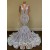 Mermaid Sleeveless Lace Long Prom Dresses 801456