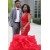 Long Red Mermaid Lace Prom Dresses 801493