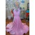 Long Pink Mermaid Beaded Prom Dresses 801531