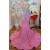 Long Pink Mermaid Beaded Prom Dresses 801540
