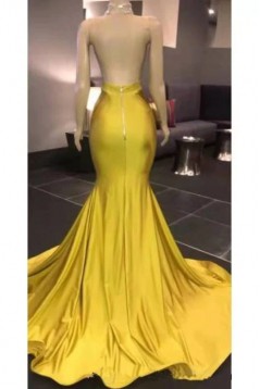 Mermaid Beaded Lace Long Prom Dresses 801564