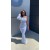 Mermaid Light Blue Sequins One Sleeve Long Prom Dresses 801576