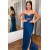 Long Blue Sweetheart Sheath Prom Dresses 801580