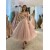 A-Line Off the Shoulder Beaded Tulle Prom Dresses 801594