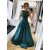 Long Satin Prom Dresses Formal Evening Gowns with Pockets 901035