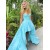 High Low Blue Prom Dresses Formal Evening Gowns 901049