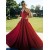 A-Line V Neck Satin Long Prom Dresses Formal Evening Gowns 901057