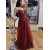 A-Line Lace and Tulle Long Prom Dresses Formal Evening Gowns 901096