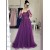 A-Line Long Purple Lace Long Sleeves Prom Dresses Formal Evening Gowns 901105