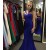 Long Blue Mermaid Prom Dress Formal Evening Gowns 901166