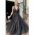 Long Black Lace and Tulle Prom Dress Formal Evening Gowns 901217