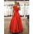 Long Satin One Shoulder Prom Dress Formal Evening Gowns 901263