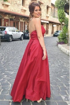 Long Red Prom Dress Formal Evening Gowns 901278