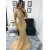 Long Gold Mermaid Beaded Prom Dress Formal Evening Gowns 901313