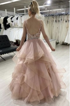 A-Line Lace Prom Dress Formal Evening Gowns 901324