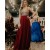A-Line Beaded V Neck Prom Dress Formal Evening Gowns 901346