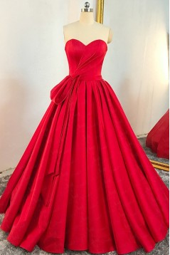 A-Line Sweetheart Long Red Prom Dress Formal Evening Gowns 901349