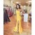 Long Yellow Mermaid One Shoulder Prom Dress Formal Evening Gowns 901428