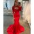 Long Red Mermaid Beaded Prom Dress Formal Evening Gowns 901476