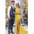 Long Yellow Beaded Prom Dress Formal Evening Gowns 901501