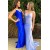 Long Blue Simple Prom Dresses Formal Evening Gowns 901561
