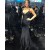 Long Black Mermaid Spaghetti Straps Prom Dresses Formal Evening Gowns 901575