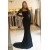 Long Black Mermaid Lace Prom Dresses Formal Evening Gowns 901615
