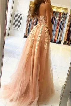 A-Line Sweetheart Lace Prom Dresses Formal Evening Gowns 901617