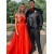 A-Line Long Red Prom Dresses Formal Evening Gowns 901622