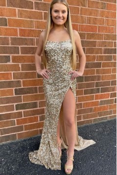 Long Sparkle Sequin Prom Dresses Formal Evening Gowns 901659