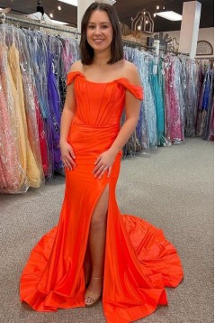 Long Mermaid Off the Shoulder Prom Dresses Formal Evening Gowns 901692