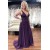 A-Line Long Purple Sparkle Sequins Prom Dresses Formal Evening Gowns 901737