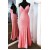 Long Pink Sparkle Sequins Prom Dresses Formal Evening Gowns 901791