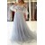 A-Line Long Tulle Lace Prom Dresses Formal Evening Gowns 901832