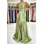 A-Line Long Green Prom Dresses Formal Evening Dresses 901898