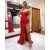 Long Red Sequins Lace Prom Dresses Formal Evening Dresses 901905
