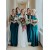 Long Blue Mermaid Floor Length Bridesmaid Dresses 902028