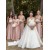 A-Line V Neck Long Bridesmaid Dresses 902140