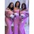 Long Pink Mermaid Spaghetti Straps Bridesmaid Dresses 902169