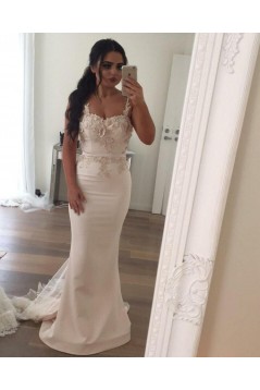 Long Mermaid Lace Spaghetti Straps Bridesmaid Dresses 902216